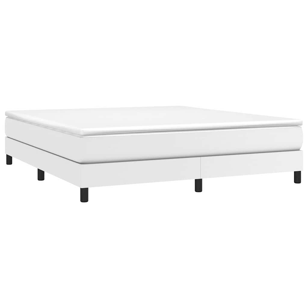 Vidaxl boxspring bed kunstleer wit 180x200 cm