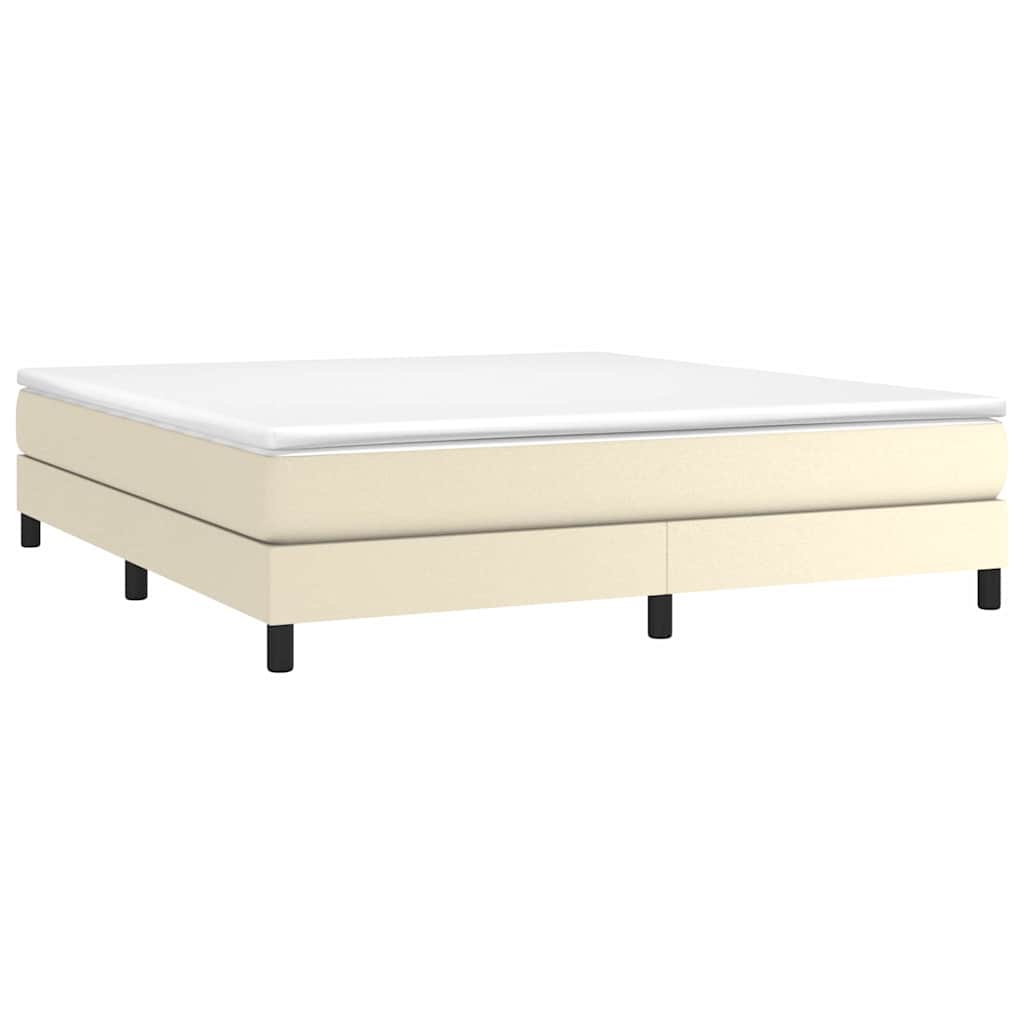 Vidaxl boxspring bed kunstleer crèmekleurig 180x200 cm