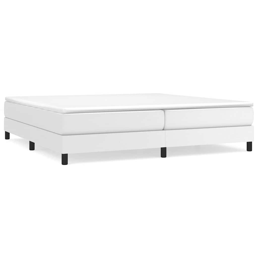 Vidaxl boxspring bed kunstleer wit 200x200 cm