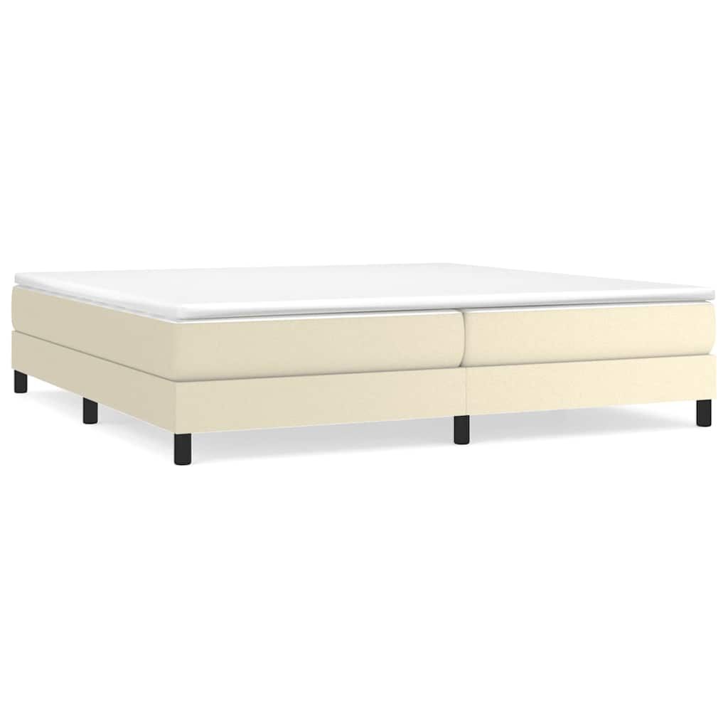 Vidaxl boxspring bed kunstleer crèmekleurig 200x200 cm