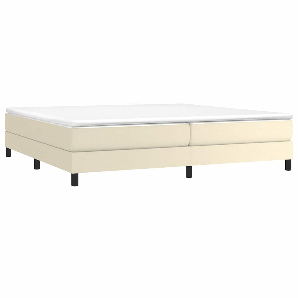 Vidaxl boxspring bed kunstleer crèmekleurig 200x200 cm