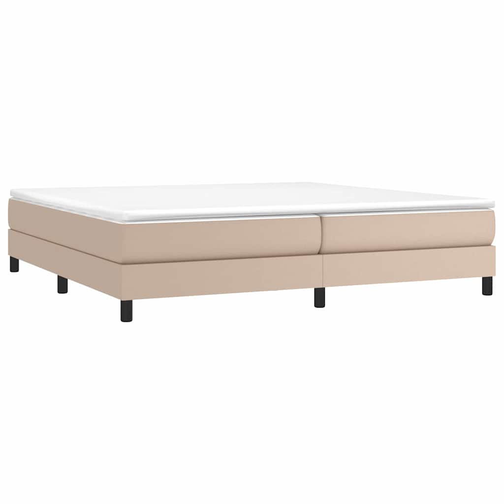 Vidaxl boxspring bed kunstleer cappuccinokleurig 200x200 cm