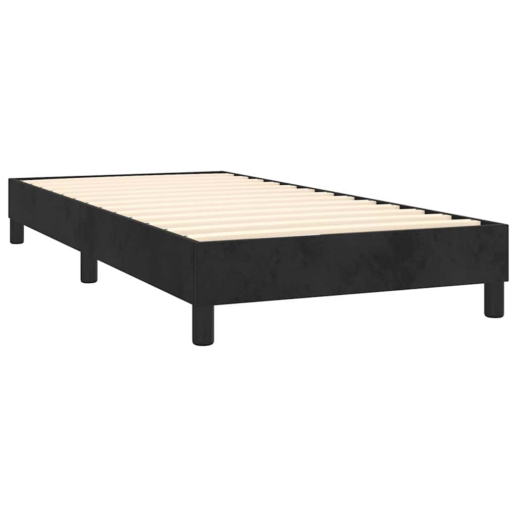 Vidaxl boxspring bed fluweel zwart 80x200 cm