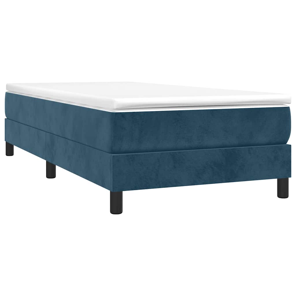 Vidaxl boxspring bed 90x190 cm fluweel donkerblauw