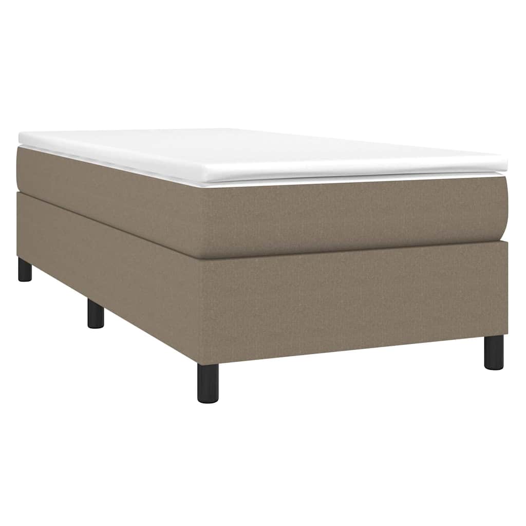 Vidaxl boxspring bed 90x200 cm stof taupe