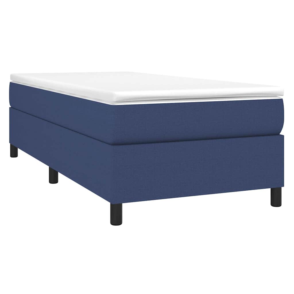 Vidaxl boxspring bed 90x200 cm stof blauw