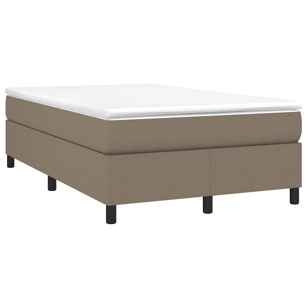 Vidaxl boxspring bed 120x200 cm stof taupe