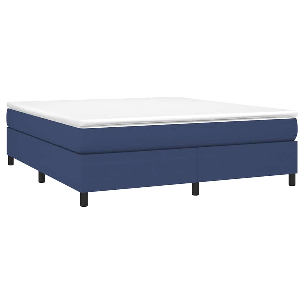Vidaxl boxspring bed stof blauw 160x200 cm