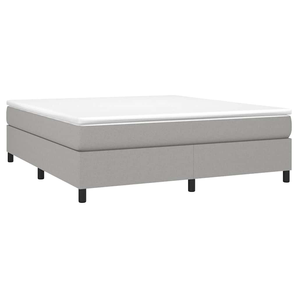Vidaxl boxspring bed stof lichtgrijs 180x200 cm