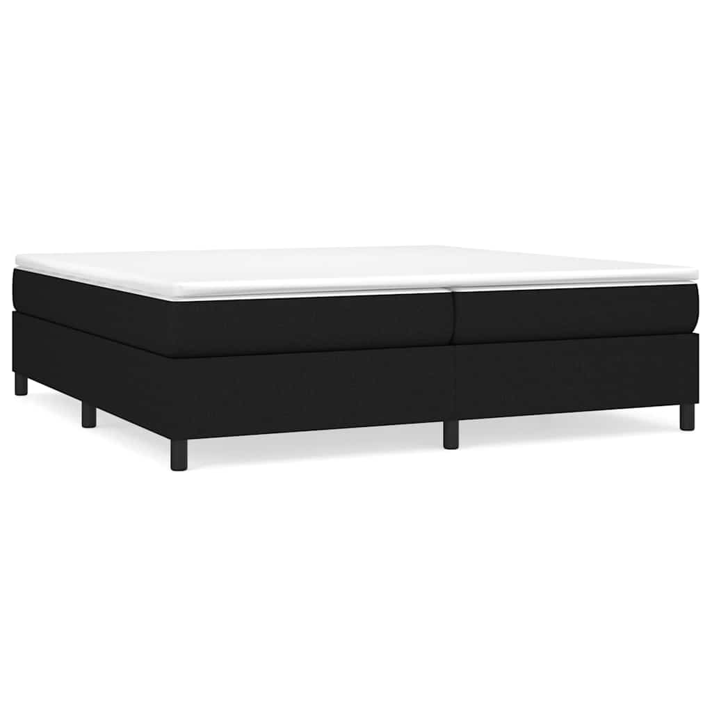 Vidaxl boxspring bed stof zwart 200x200 cm