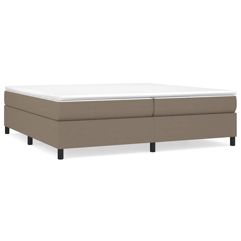 Vidaxl boxspring bed stof taupe 200x200 cm