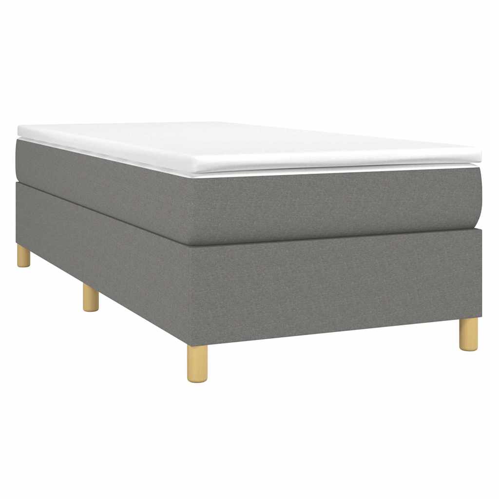 Vidaxl boxspring bed 80x200 cm stof donkergrijs