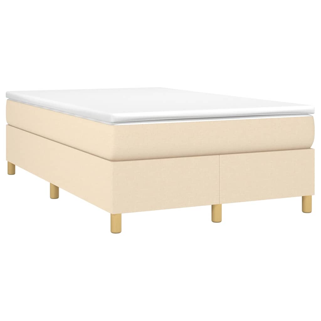 Vidaxl boxspring bed 120x200 cm stof crèmekleurig