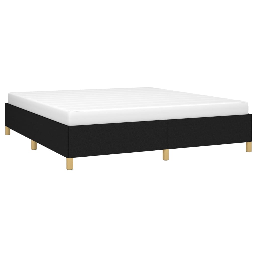 Vidaxl boxspring bed stof zwart 160x200 cm