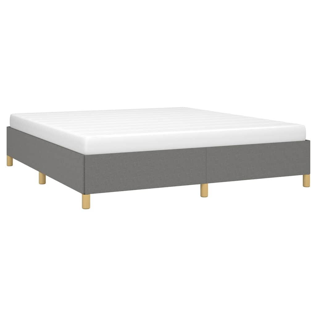 Vidaxl boxspring bed stof donkergrijs 180x200 cm