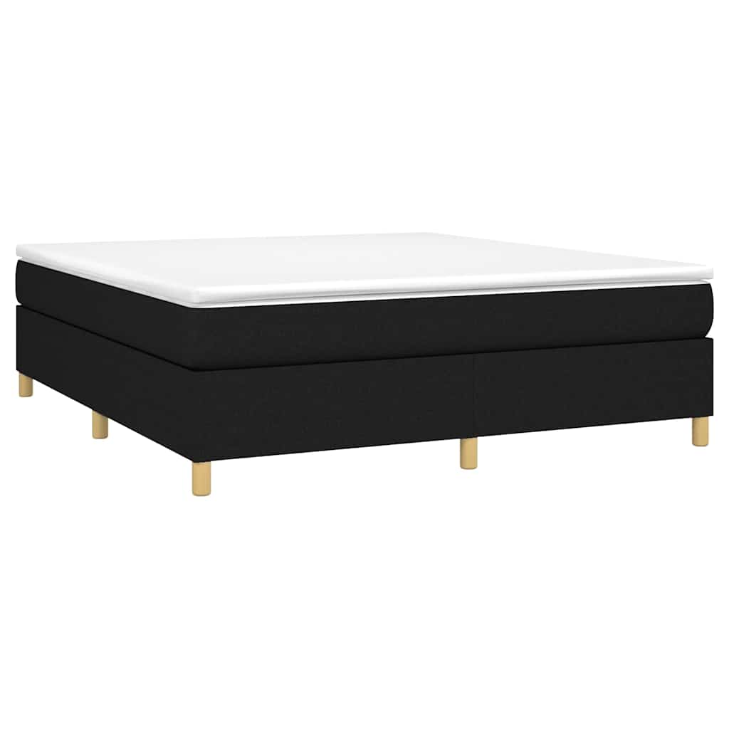 Vidaxl boxspring bed stof zwart 180x200 cm