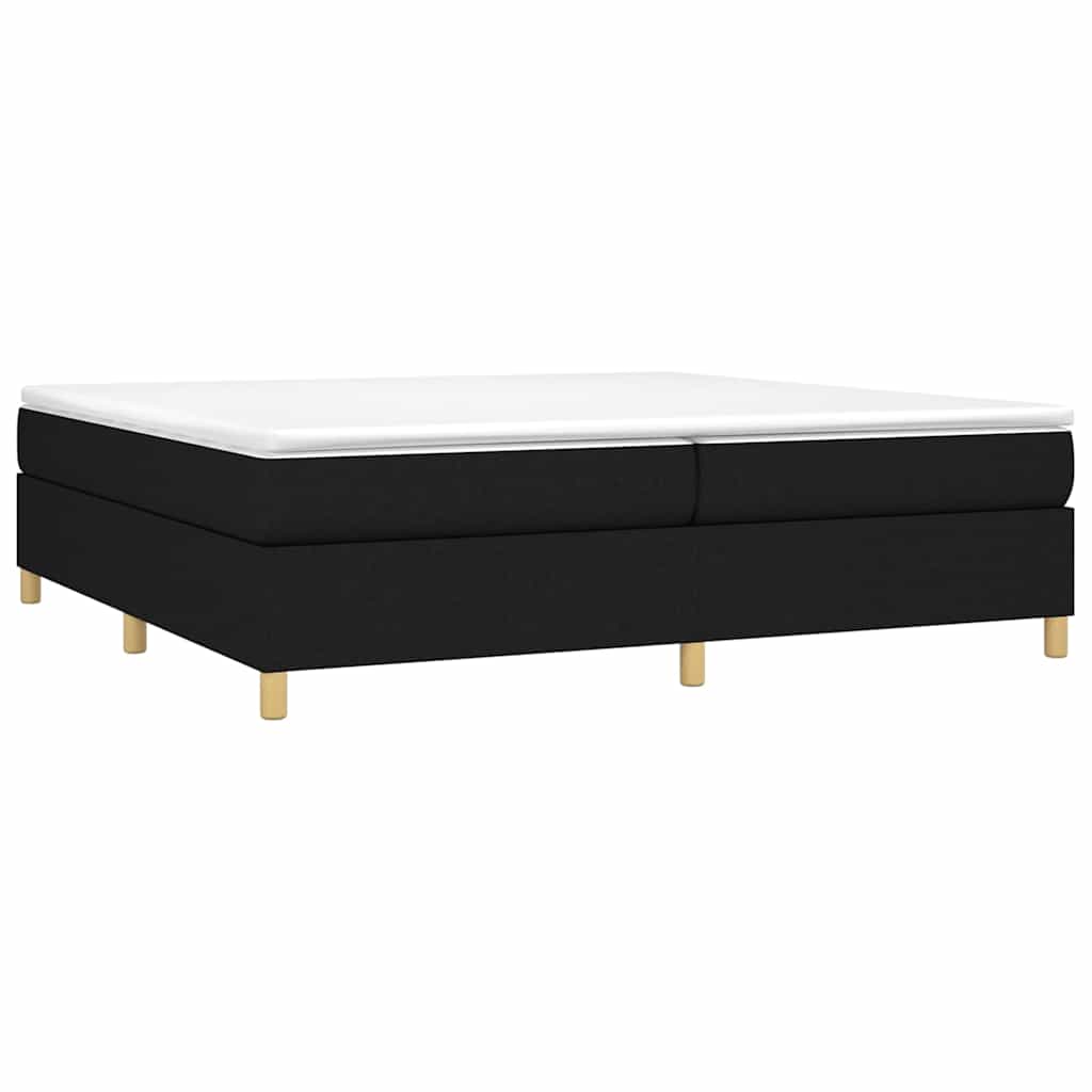 Vidaxl boxspring bed stof zwart 200x200 cm