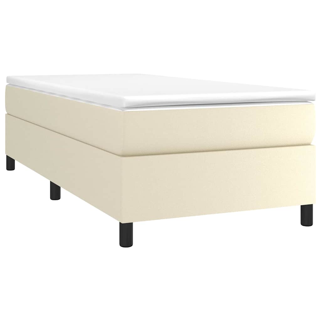 Vidaxl boxspring bed kunstleer crèmekleurig 80x200 cm