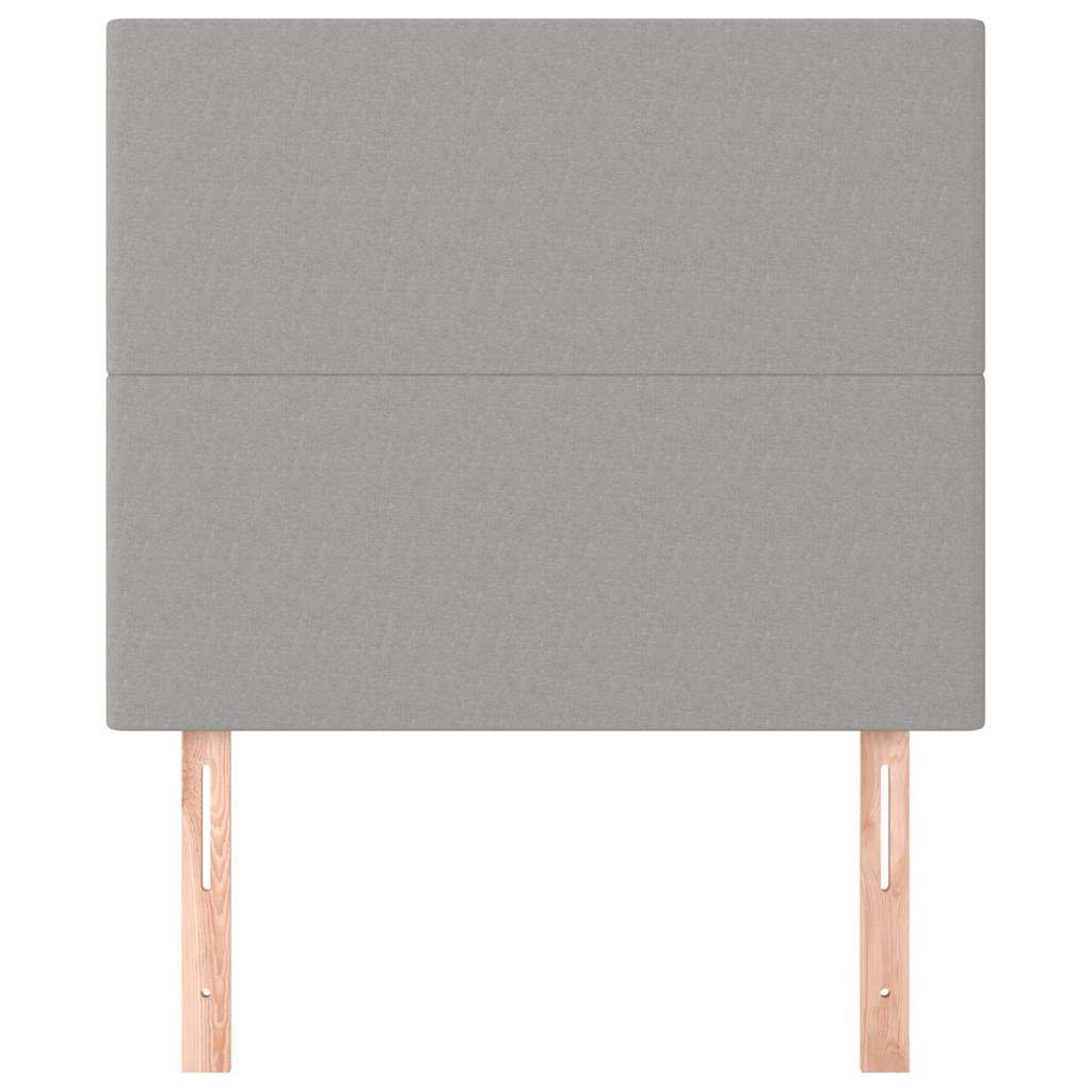 Vidaxl hoofdbord lichtgrijs 80x5x118 128 cm stof