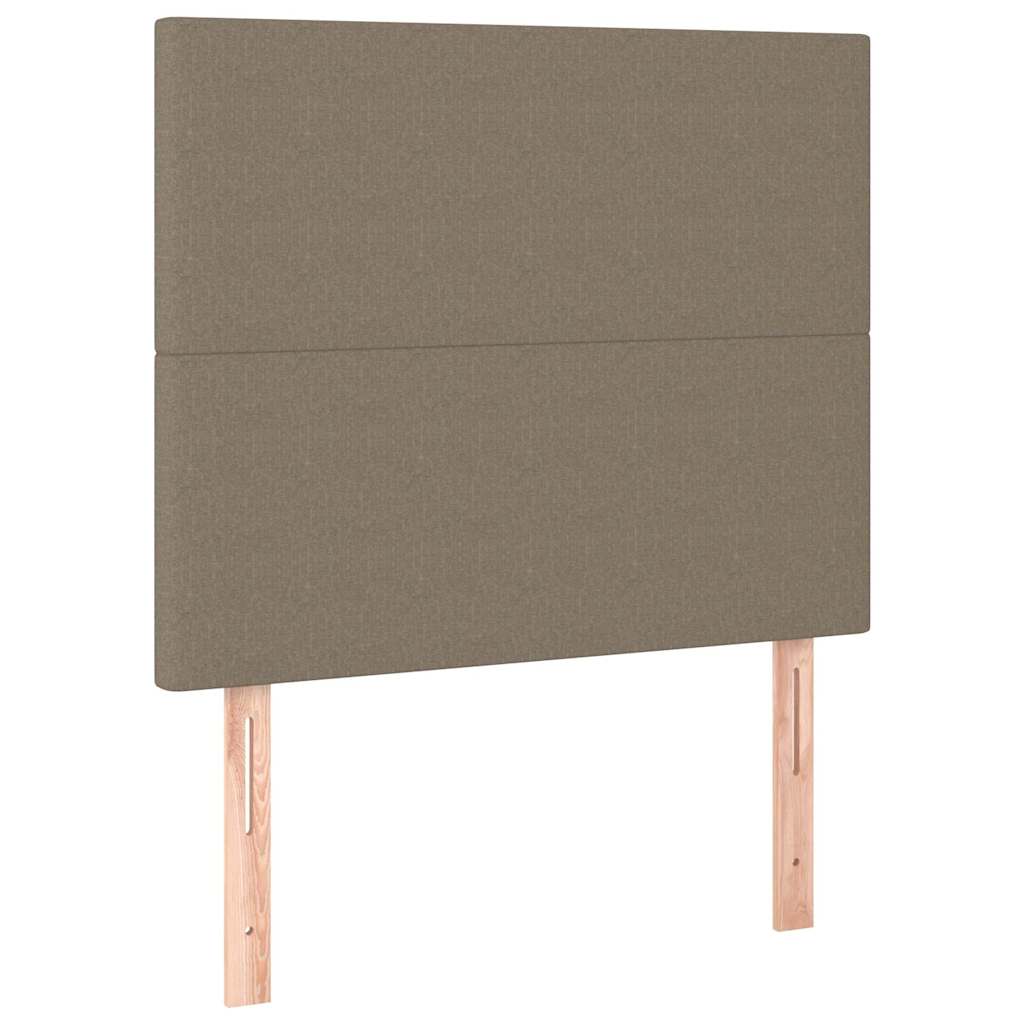 Vidaxl hoofdbord taupe 100x5x118 128 cm stof