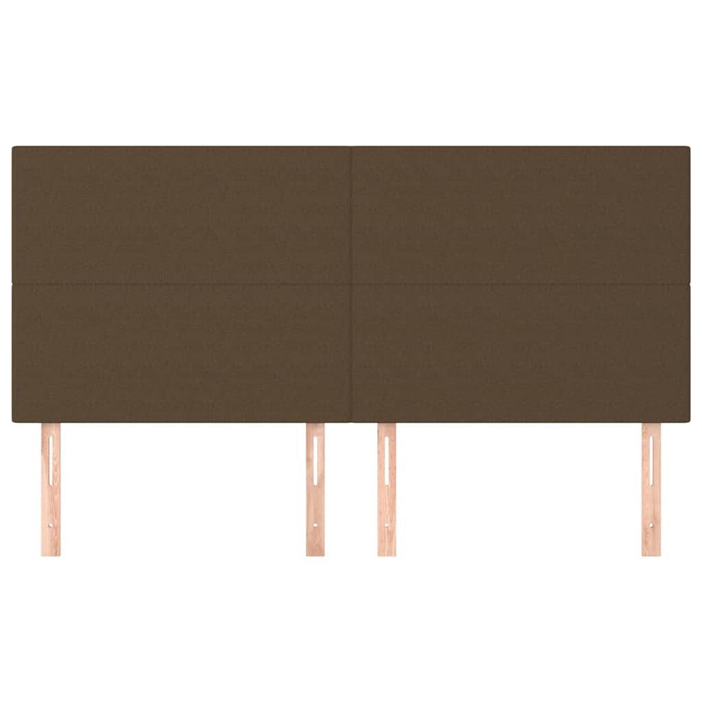 Vidaxl hoofdbord donkerbruin 180x5x118 128 cm stof
