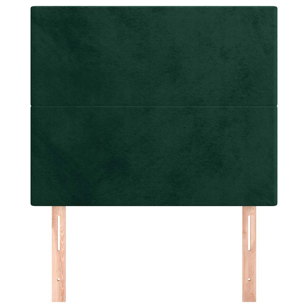 Vidaxl hoofdbord donkergroen 80x5x118 128 cm fluweel