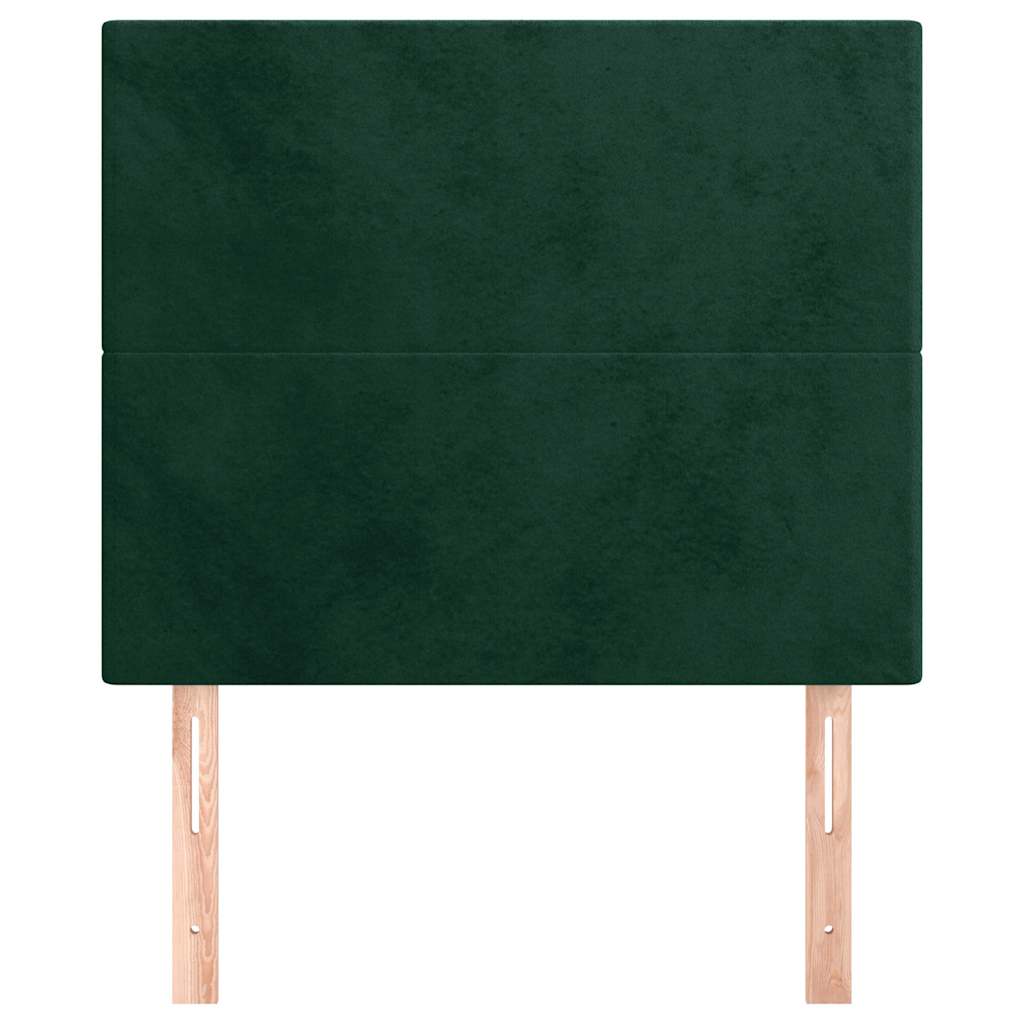 Vidaxl hoofdbord donkergroen 100x5x118 128 cm fluweel