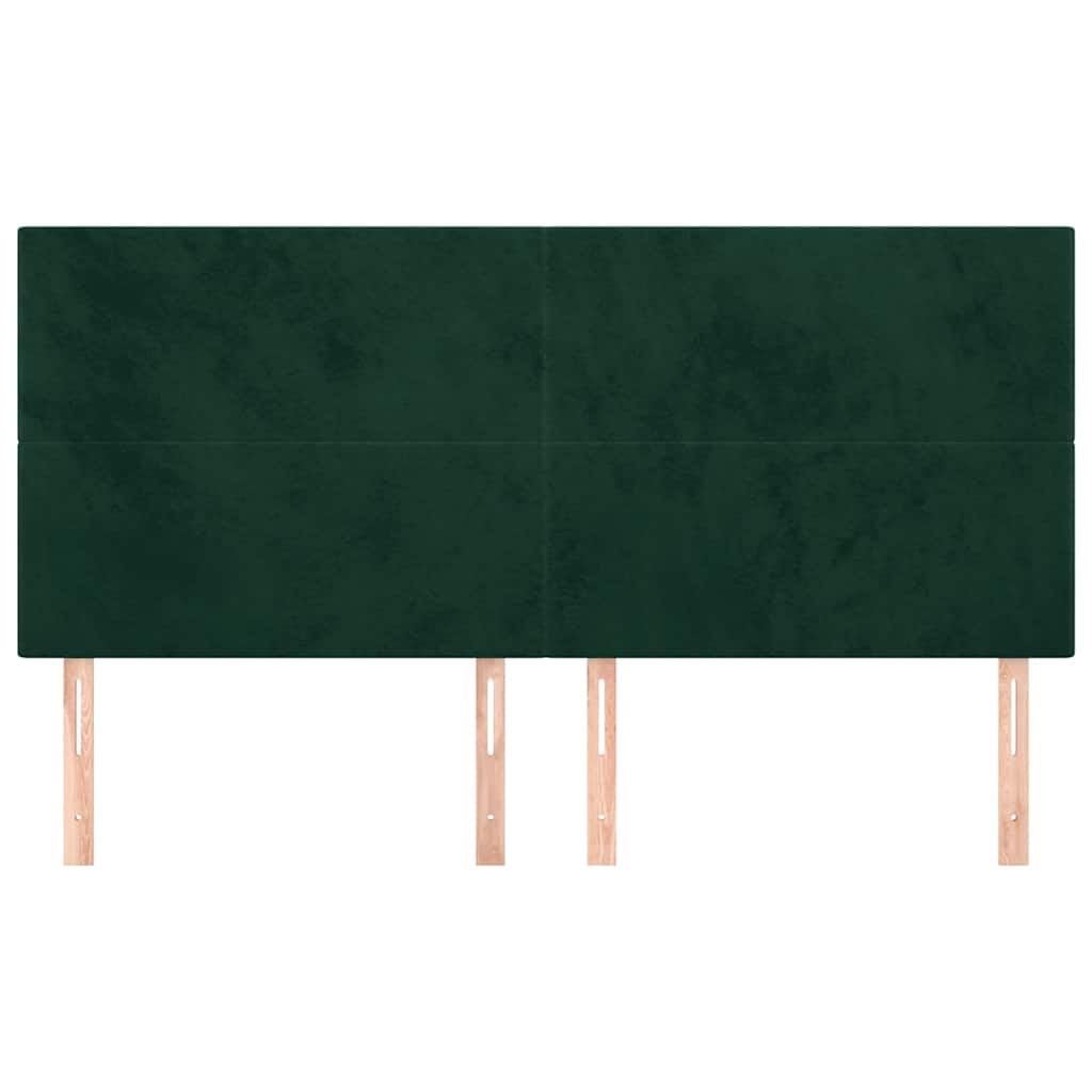 Vidaxl hoofdbord donkergroen 180x5x118 128 cm fluweel