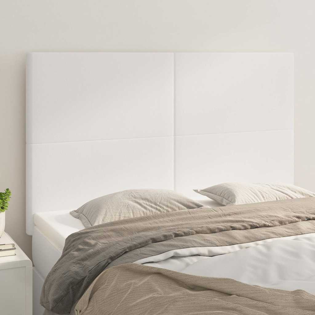 Vidaxl hoofdbord wit 144x5x118 128 cm kunstleer