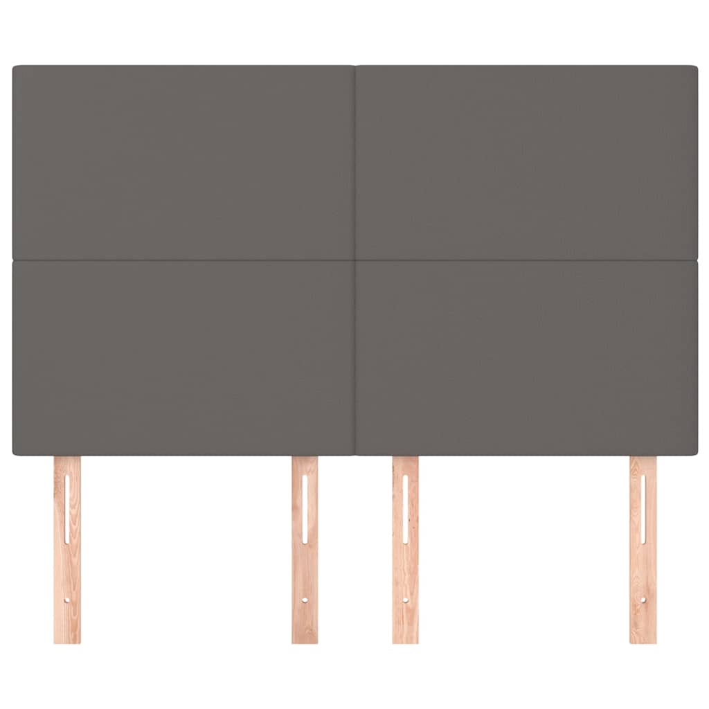 Vidaxl hoofdbord grijs 144x5x118 128 cm kunstleer