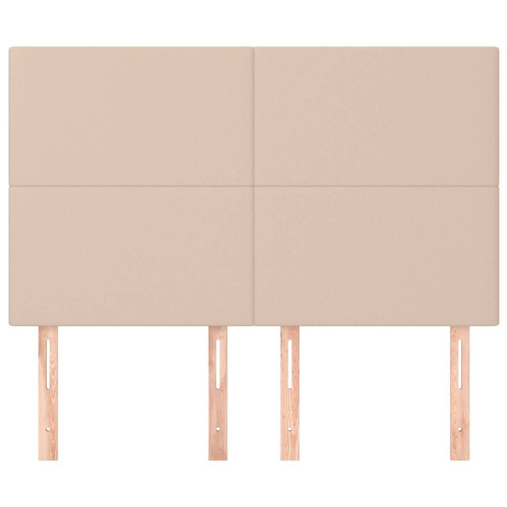 Vidaxl hoofdbord cappuccino 144x5x118 128 cm kunstleer