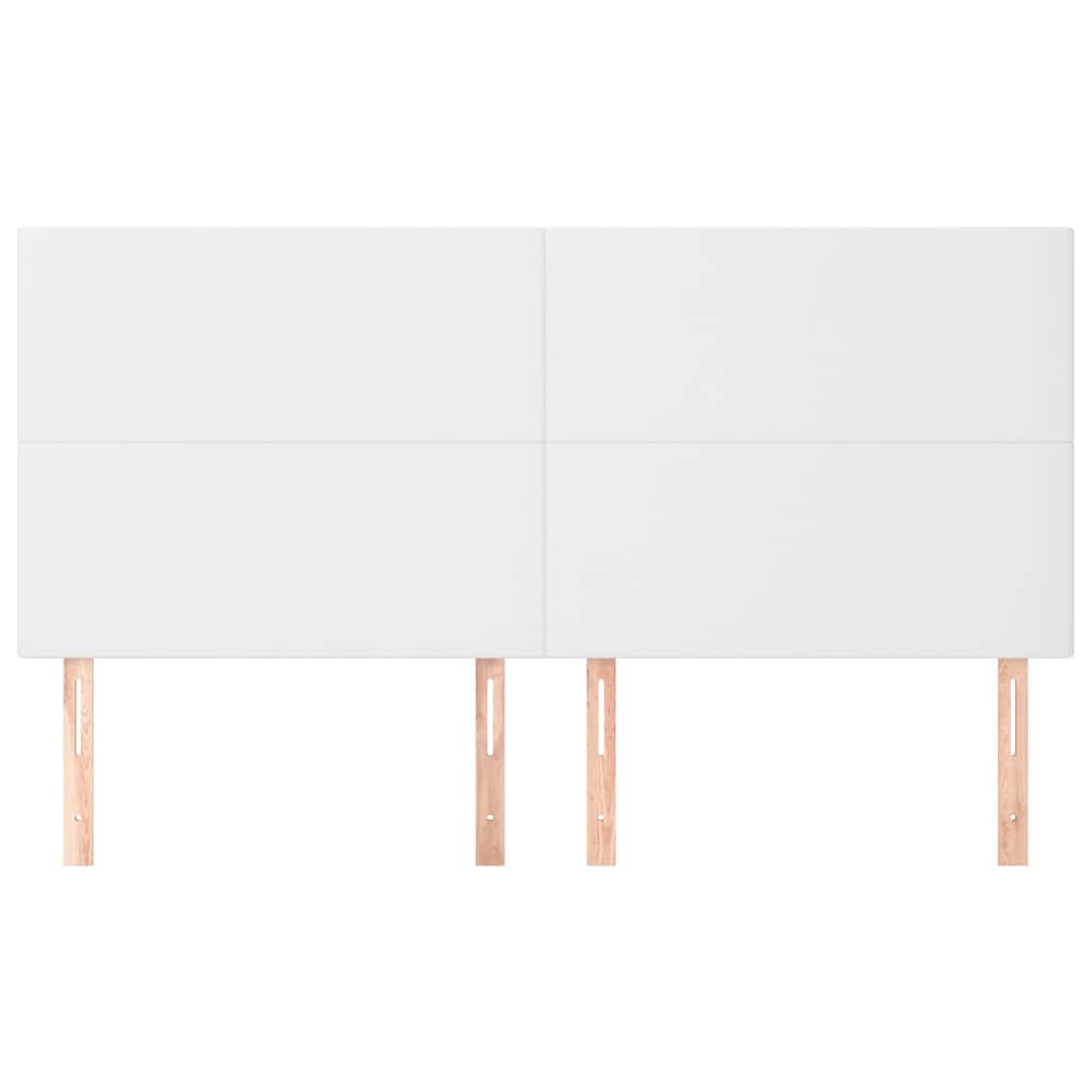 Vidaxl hoofdbord wit 200x5x118 128 cm kunstleer