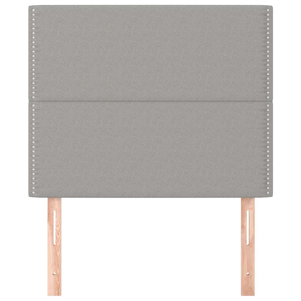 Vidaxl hoofdbord lichtgrijs 100x5x118 128 cm stof