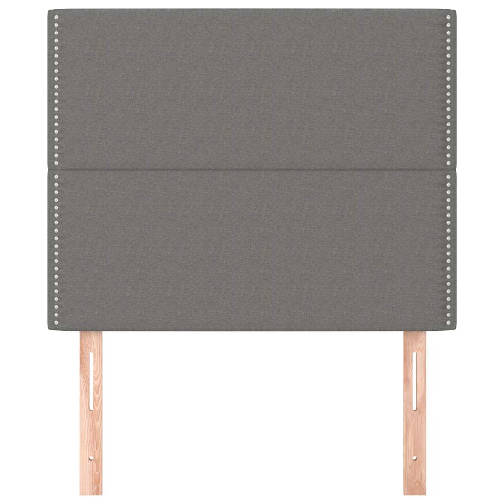 Vidaxl hoofdbord donkergrijs 100x5x118 128 cm stof