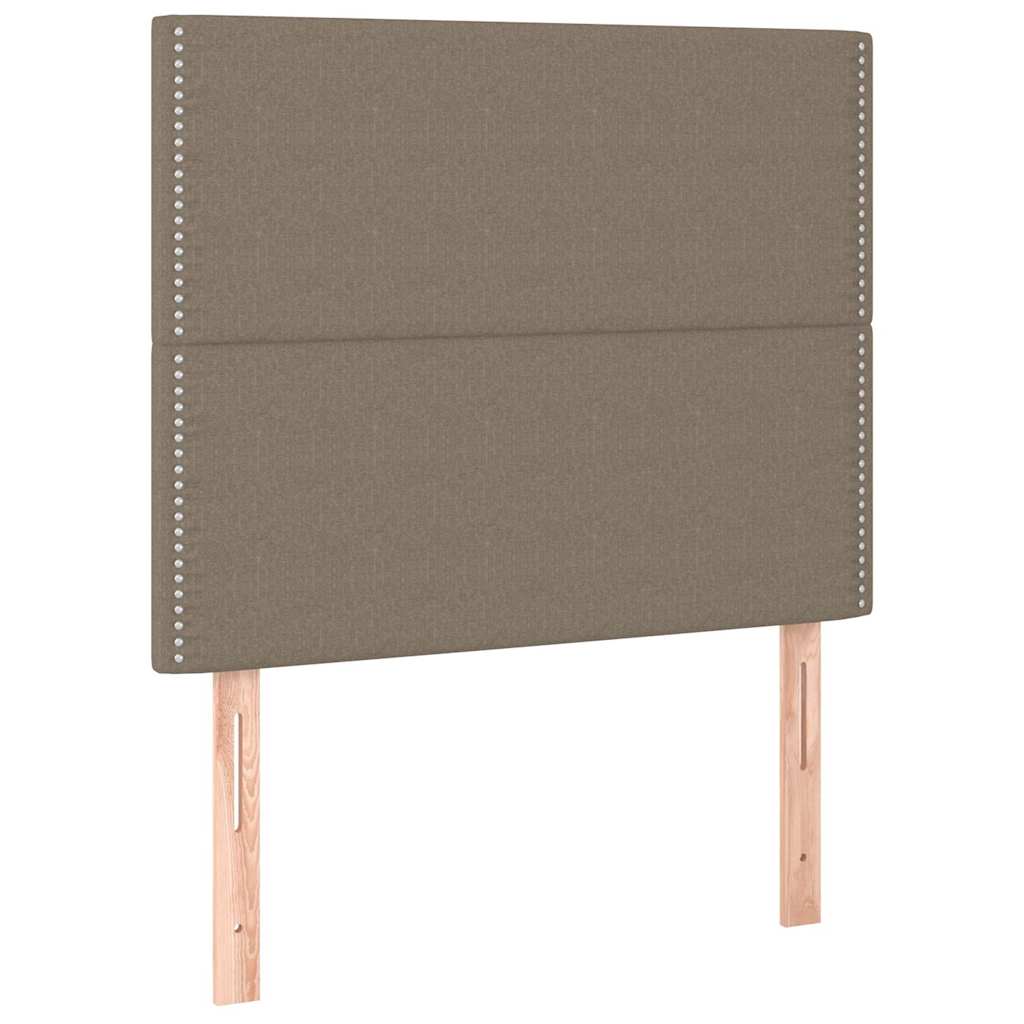Vidaxl hoofdbord taupe 100x5x118 128 cm stof