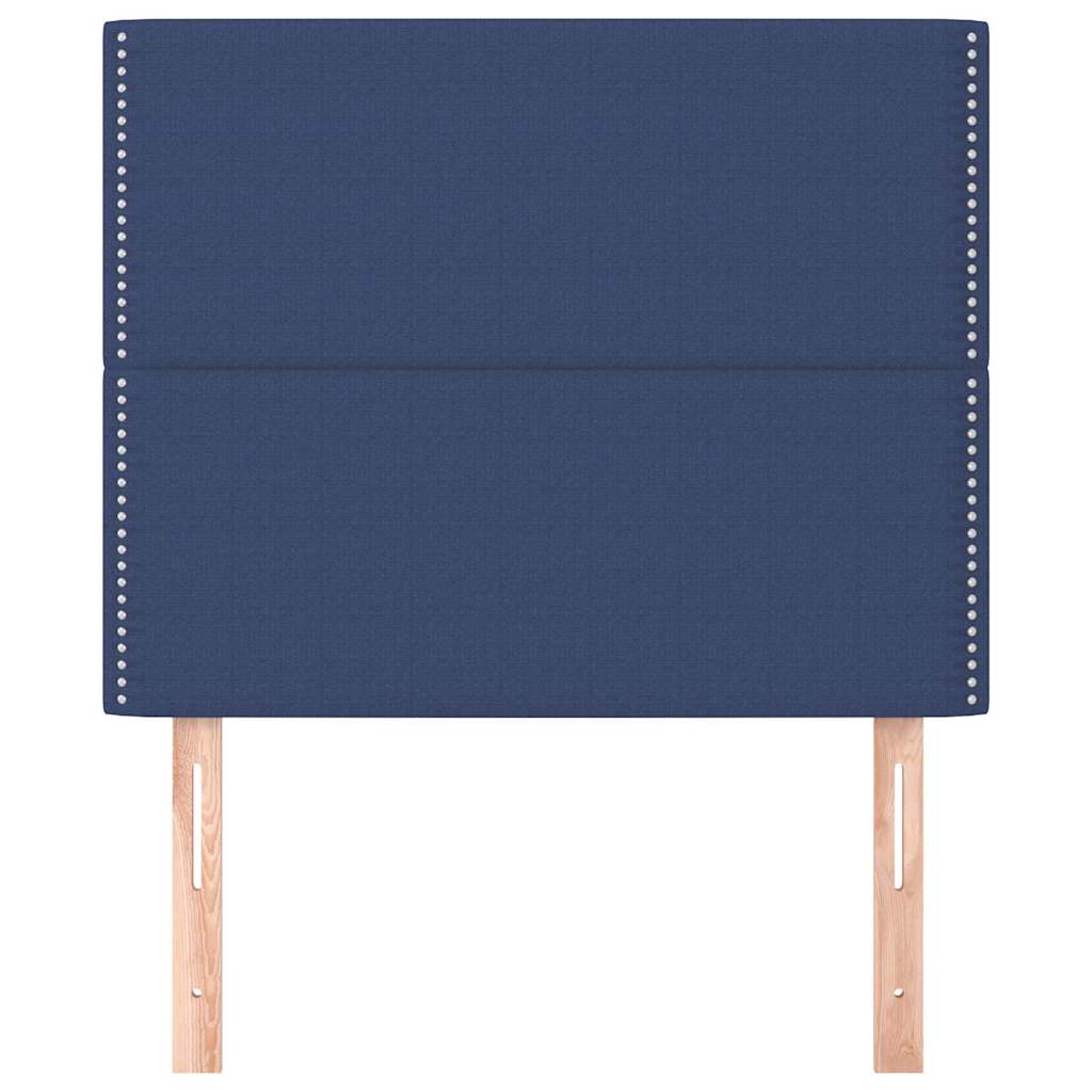 Vidaxl hoofdbord blauw 100x5x118 128 cm stof