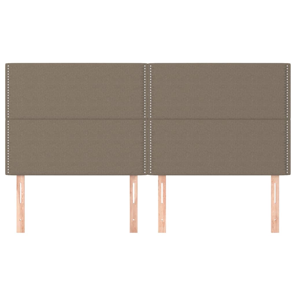 Vidaxl hoofdbord taupe 180x5x118 128 cm stof