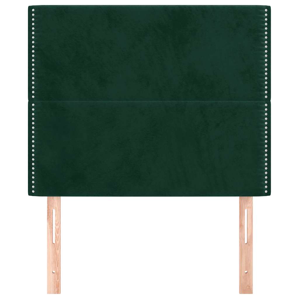 Vidaxl hoofdbord donkergroen 90x5x118 128 cm fluweel
