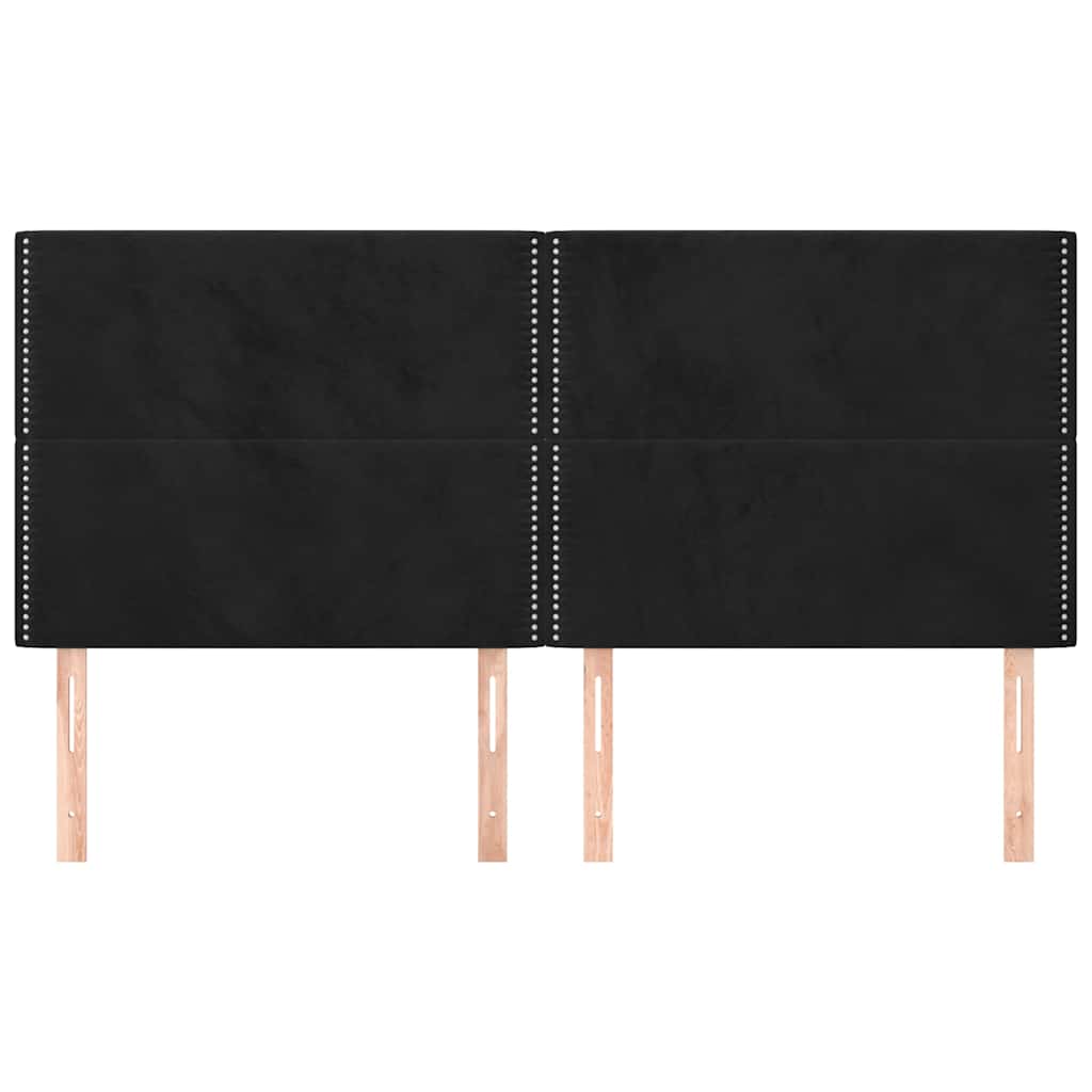 Vidaxl hoofdbord zwart 180x5x118 128 cm fluweel
