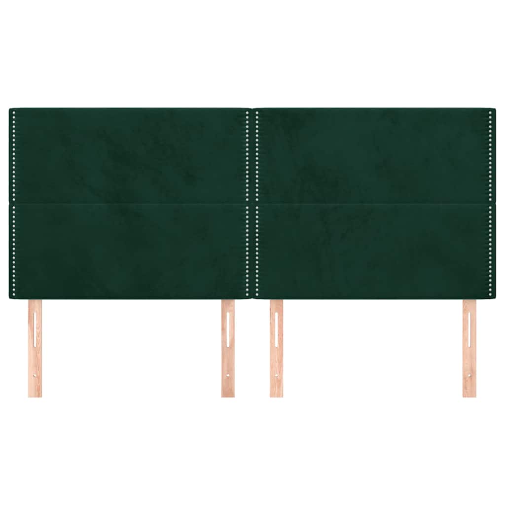 Vidaxl hoofdbord donkergroen 180x5x118 128 cm fluweel