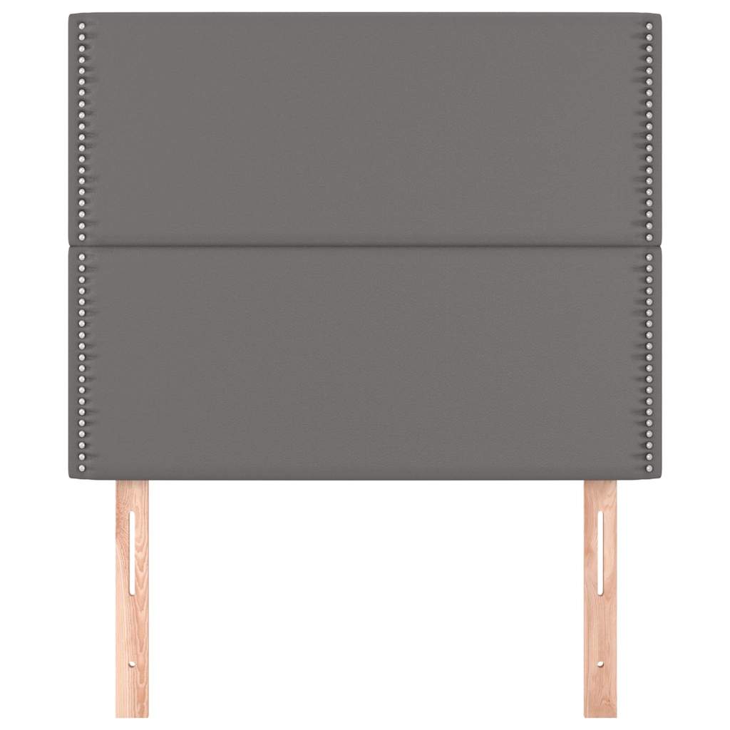 Vidaxl hoofdbord grijs 90x5x118 128 cm kunstleer
