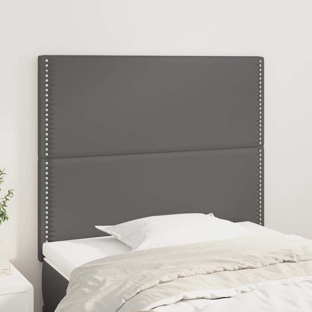 Vidaxl hoofdbord grijs 90x5x118 128 cm kunstleer