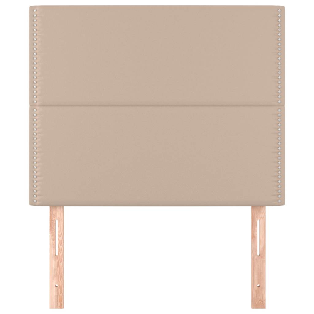 Vidaxl hoofdbord cappuccino 90x5x118 128 cm kunstleer