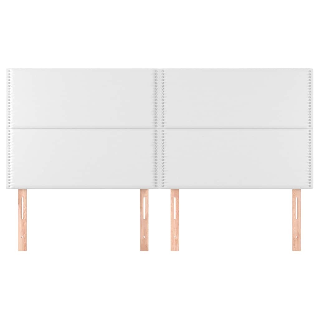 Vidaxl hoofdbord wit 200x5x118 128 cm kunstleer
