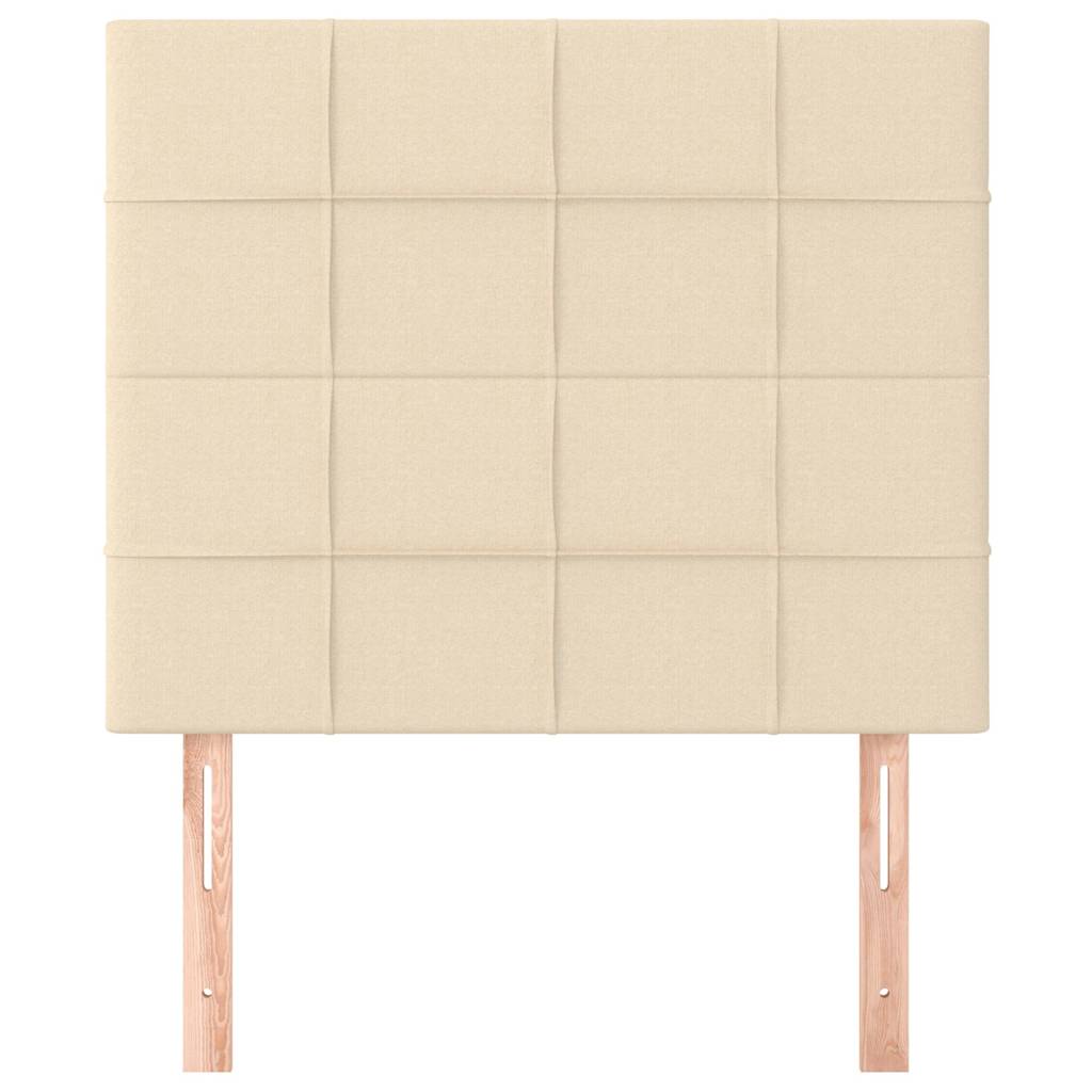 Vidaxl hoofdbord crème 80x5x118 128 cm stof