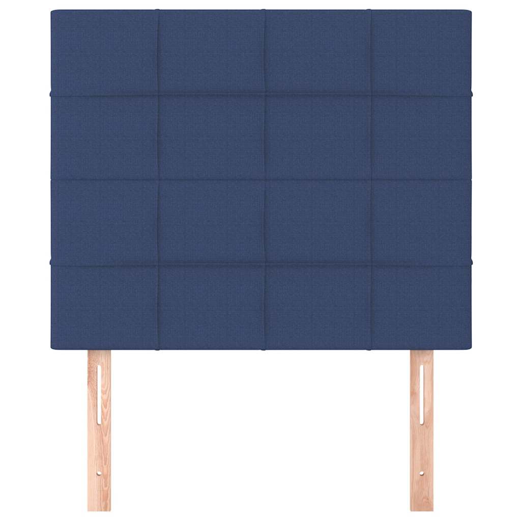 Vidaxl hoofdbord blauw 80x5x118 128 cm stof