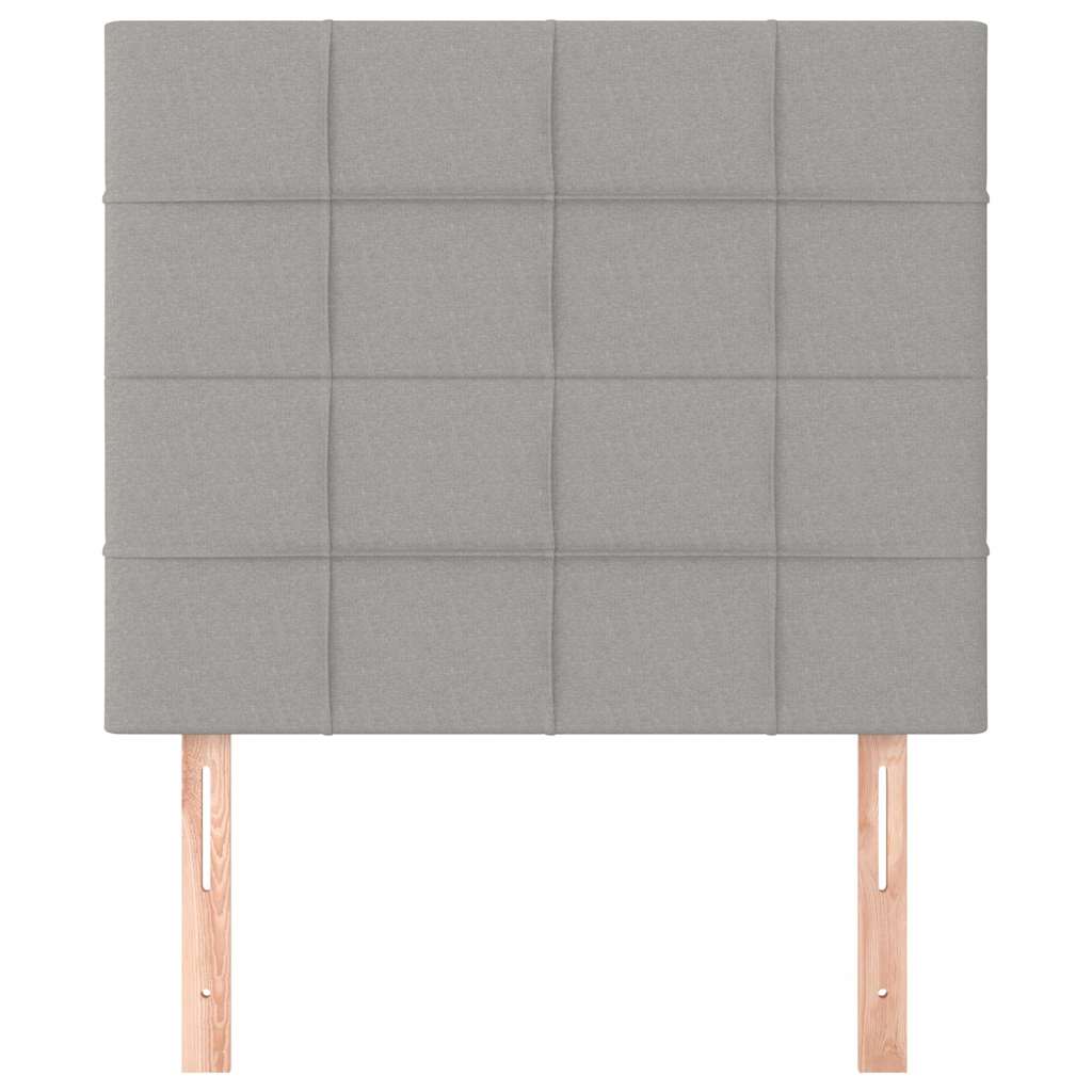 Vidaxl hoofdbord lichtgrijs 90x5x118 128 cm stof