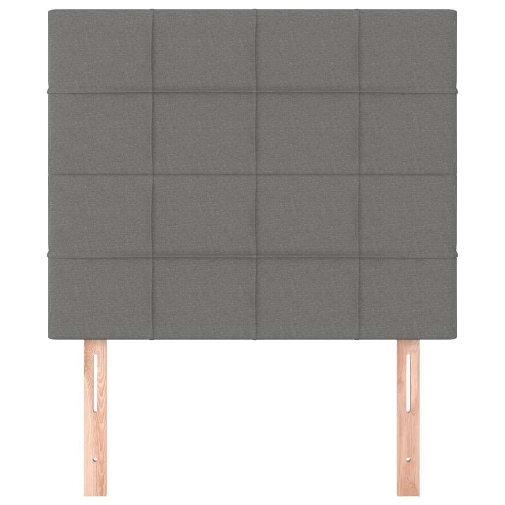 Vidaxl hoofdbord donkergrijs 90x5x118 128 cm stof
