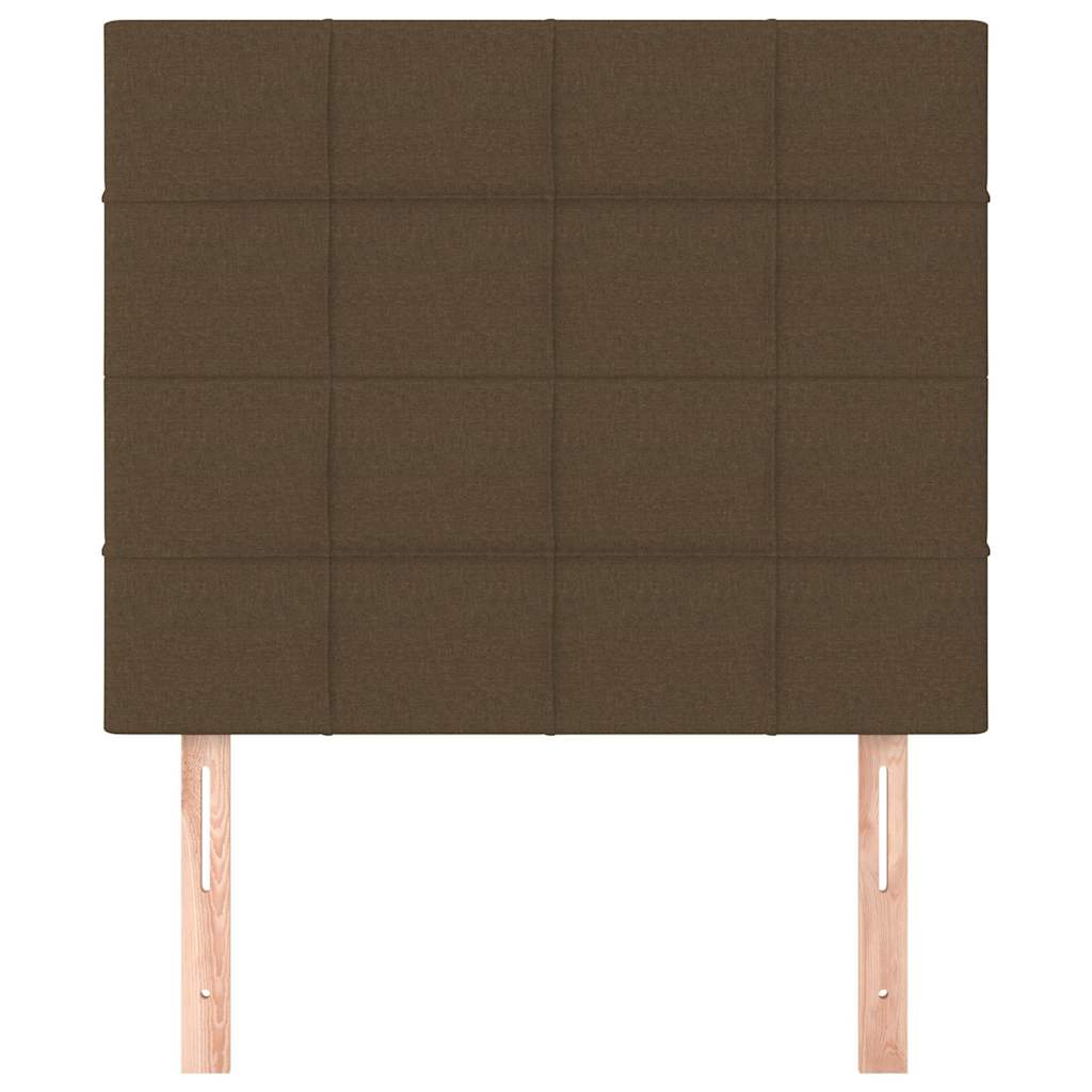 Vidaxl hoofdbord donkerbruin 100x5x118 128 cm stof