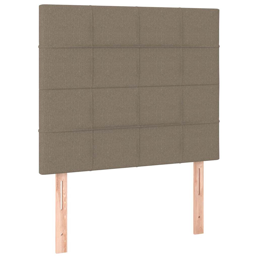 Vidaxl hoofdbord taupe 100x5x118 128 cm stof